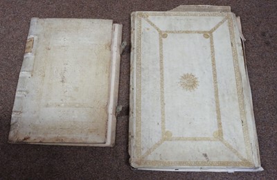 Lot 325 - Book covers. A selection of antiquarian book covers and boards, mostly 17th & 18th century