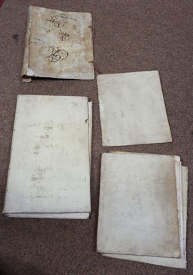 Lot 325 - Book covers. A selection of antiquarian book covers and boards, mostly 17th & 18th century