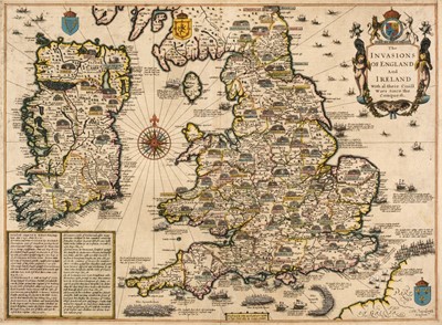 Lot 138 - England, Wales & Ireland.  Speed (John), The Invasions of England and Ireland..., circa 1627