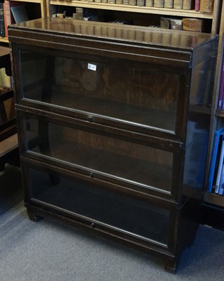 Lot 376 - Bookcase. A 1920s Globe Wernicke oak bookcase