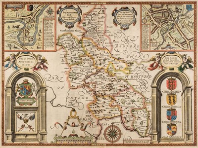 Lot 120 - Buckinghamshire. Speed (John), Buckingham both Shyre and Shire towne described, [1616]