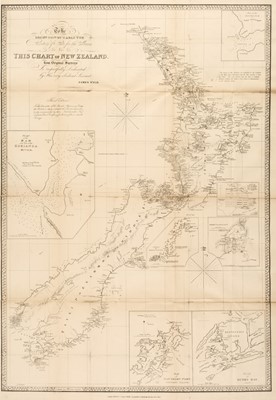 Lot 174 - New Zealand. Wyld (James) ..., Chart of New Zealand from Original Surveys..., circa 1875