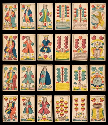 Lot 517 - German playing cards. Kavalierskarte, Braunschweig: Friedrich Bieweg und Sohn, circa 1840