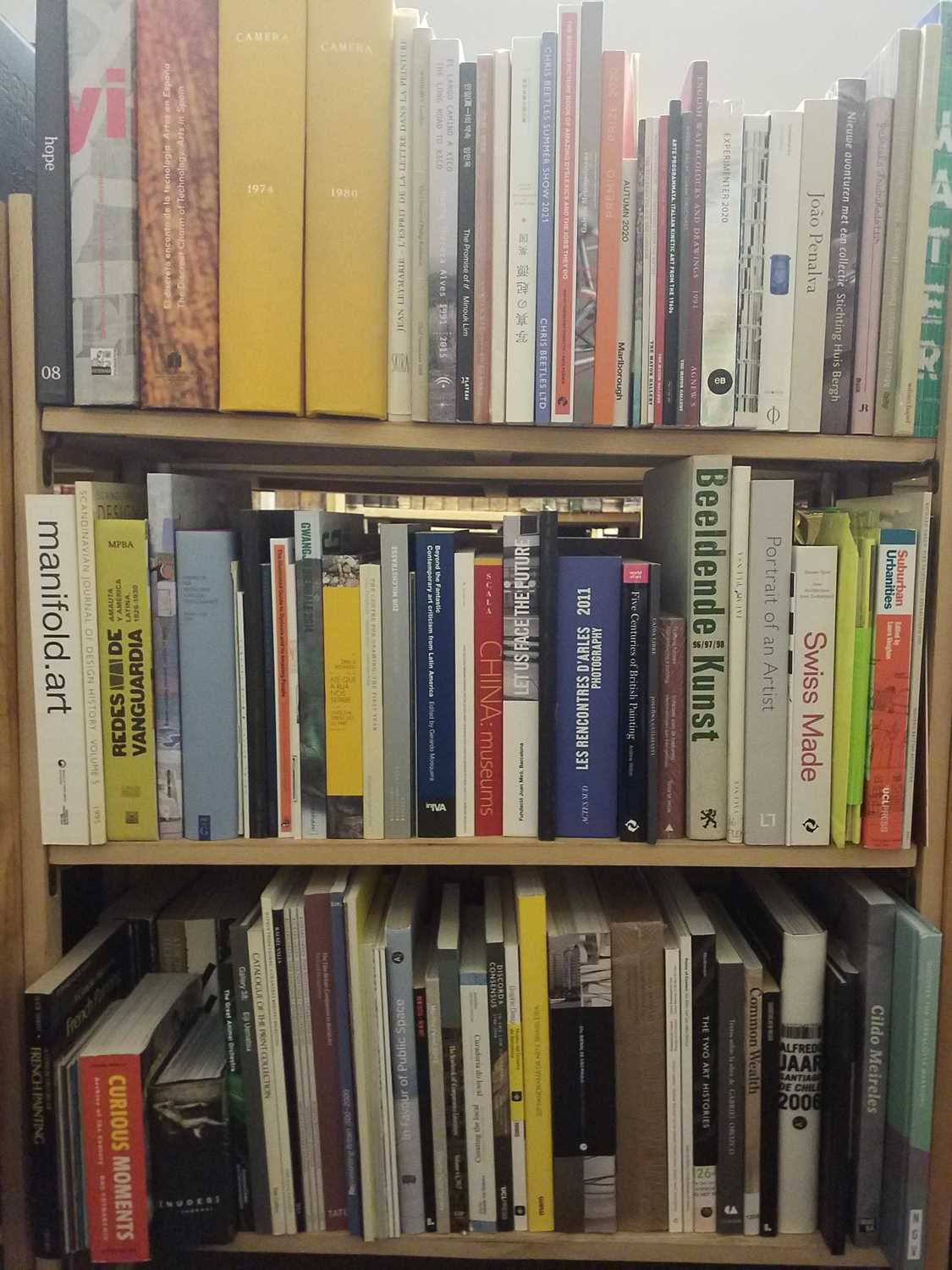 Lot 459 Art. A large collection of modern art