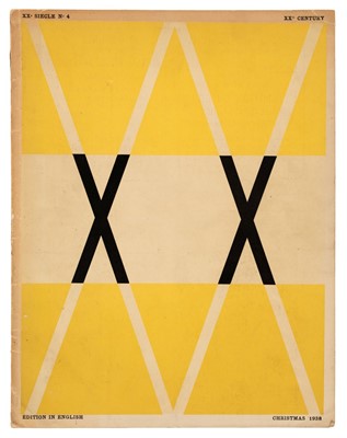 Lot 362 - Xxe Siecle, number 4, edited by G. di San Lazzaro, Paris: Chroniques du Jour, Christmas 1938