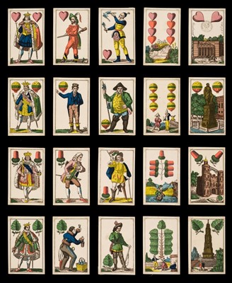 Lot 515 - German playing cards. Berlin monuments, Stralsund: Ludwig v.d. Osten, circa 1870