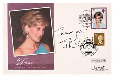 Lot 637 - Rowling (Joanne Kathleen). Diana, Princess of Wales, Commemorative First Day Cover, 1 July 2007