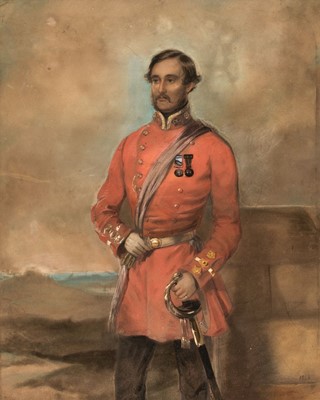 Lot 110 - English School. Captain William Parry, Duke of Wellington's Regiment, 1855