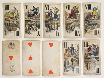 Lot 535 - Austrian Tarock. A deck of monkey tarock cards, Vienna, Austria: Josef Glanz, circa 1870s