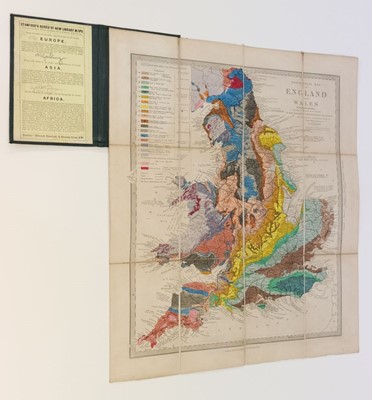 Lot 136 - England & Wales. Murchison (R), Geological Map of England and Wales, Edward Stanford, 1864
