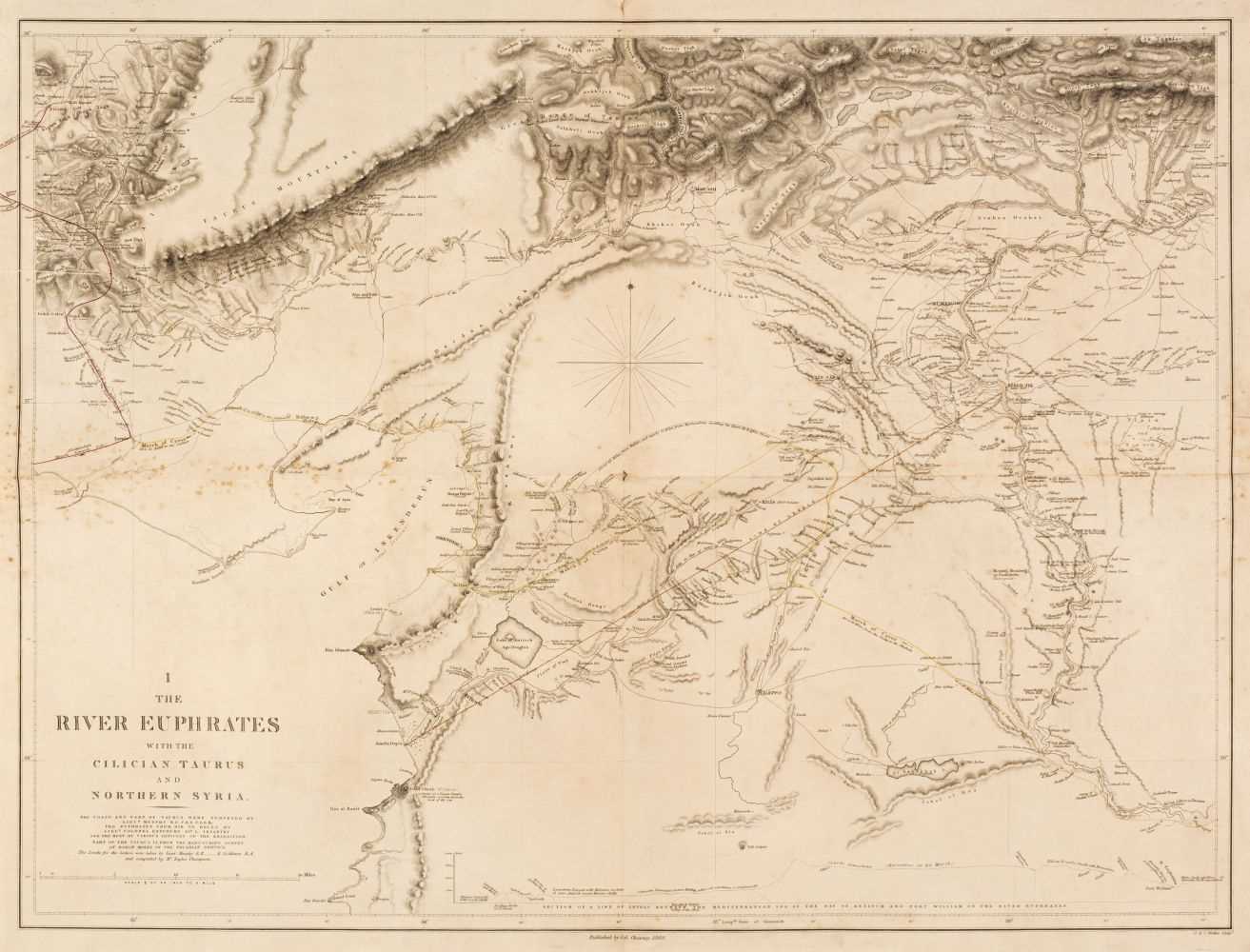 12 Rivers Map Lot 190 - River Euphrates. Chesny (Colonel Francis