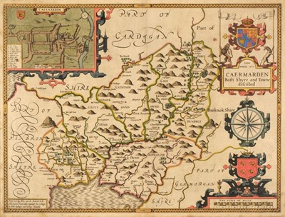 Lot 209 - Wales. Speed (John), Caermarden Both Shyre and Towne Described, John Sudbury & George Humble [1627]