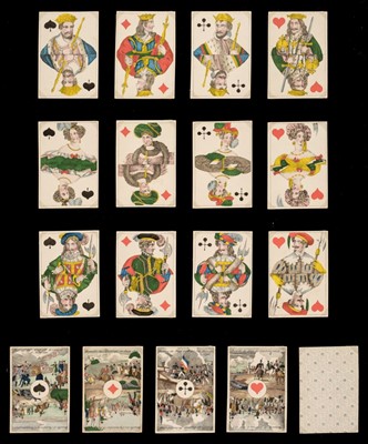 Lot 518 - German playing cards. Napoleon's Victories, Frankfurt: C.L. Wüst, circa 1840, & 3 others