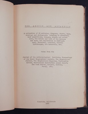 Lot 48 - Polar exploration. A collection 25 pamphlets, articles etc 1870's-1930's