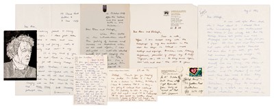 Lot 890 - Heaney (Seamus, 1939-2013). A collection of 8 autograph manuscript letters