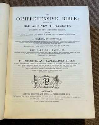 Lot 323 - Bible [English]. The Holy Bible, containing the Old Testament and the New..., 1709