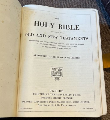 Lot 323 - Bible [English]. The Holy Bible, containing the Old Testament and the New..., 1709