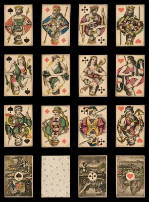Lot 247 - German playing cards. Jagd-Spiel (Hunting pack), [C.L. Wüst?], circa 1850, & 3 others by Wüst