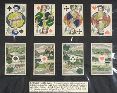 Lot 247 - German playing cards. Jagd-Spiel (Hunting pack), [C.L. Wüst?], circa 1850, & 3 others by Wüst