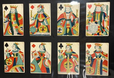 Lot 235 - German playing cards. Bayerisches Bild (Bavaria pattern), Munich: A.B. Göbl, circa 1760