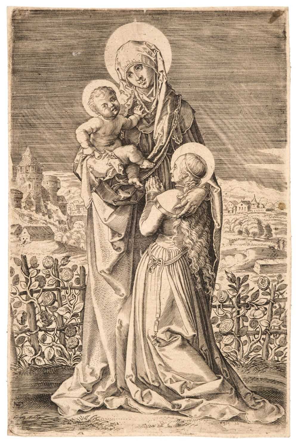 Lot 6 - Sadeler (Aegidius, circa 1570-1629). Two engravings after Dürer and Van Leyden, circa 1597