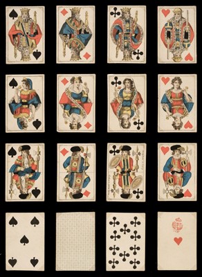 Lot 242 - German playing cards. Family of the Paris pattern, Leipzig: Moritz Stoeckel, circa 1825