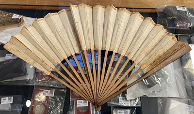 Lot 579 - Enigma fan. A fan with riddles, published by T. Balster, January 31, 1792