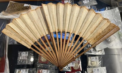Lot 579 - Enigma fan. A fan with riddles, published by T. Balster, January 31, 1792