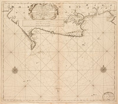 Lot 145 - Sea Charts. Van Keulen (Gerard), Coast of Dorset and Hampshire, circa 1698