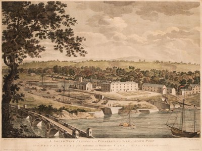 Lot 181 - Stourport. Mazell (Peter), A Southwest Prospect or Perspective View of Stour Port, 1776