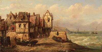 Lot 81 - Dupré (Jules, 1811-1889). Harbour Scene, 1853