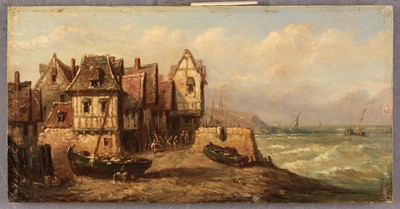 Lot 81 - Dupré (Jules, 1811-1889). Harbour Scene, 1853