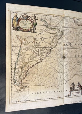 Lot 147 - South Atlantic Ocean. Jansson (Jan), Mar Di Aethiopia vulgo Oceanus Aethiopicus, circa 1660