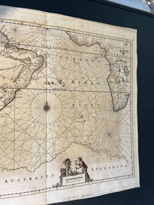 Lot 147 - South Atlantic Ocean. Jansson (Jan), Mar Di Aethiopia vulgo Oceanus Aethiopicus, circa 1660