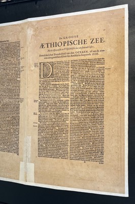 Lot 147 - South Atlantic Ocean. Jansson (Jan), Mar Di Aethiopia vulgo Oceanus Aethiopicus, circa 1660