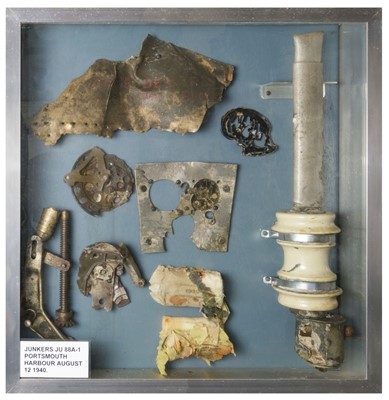 Lot 411 - Junkers Ju88 A-1. Relics recovered from Junkers Ju88 A-1, shot down on 12 August 1940