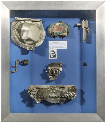 Lot 417 - Spitfire P9364. Relics recovered from Sergeant Scott's Spitfire P9364 shot down on 27 September 1940