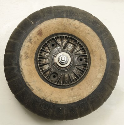 Lot 434 - Messerschmitt Me110C. Tail wheel from Me110C which crashed on 18 August 1940