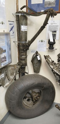 Lot 435 - Messerschmitt Me110C. Undercarriage leg recovered from Messerschmitt Me110C-1