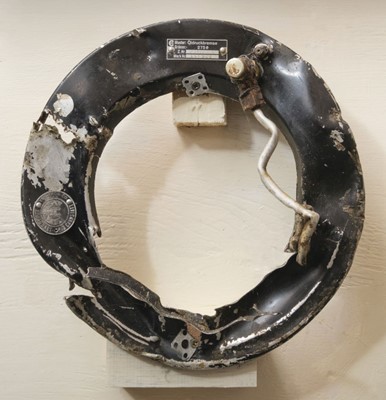 Lot 437 - Messerschmitt Me 110C. Part of the undercarriage door recovered from Messerschmitt Me110C-1