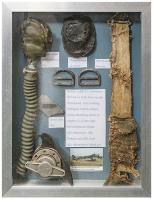 Lot 444 - Junkers Ju 88. Relics recovered from Junkers Ju 88 A1 which crashed on 27 September 194