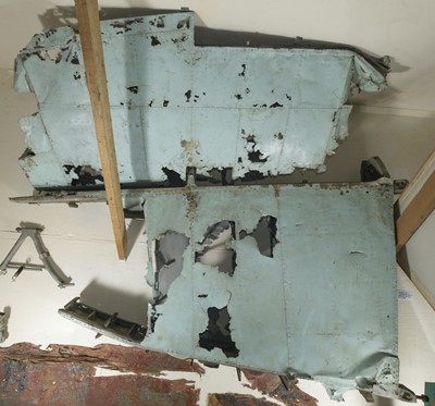 Lot 461 - Heinkel He III. Remains of the tail recovered from Heinkel HeIII H-2 5536