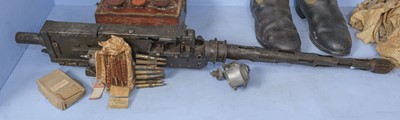 Lot 473 - Hurricane P3536. Browning Machine Gun, deactivated and excavated in relic condition