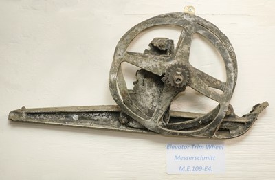 Lot 502 - Messerschmitt Me 109. Elevator trim wheel from Messerschmitt Me109-E4