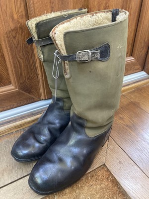 Lot 533 - Flying Boots. Pair of 1939 pattern flying boots