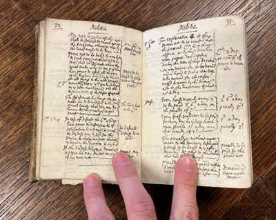 Lot 285 - Manuscript Volume. A manuscript notebook of observations on religion, circa 1655