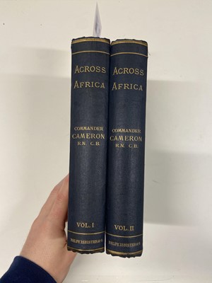 Lot 5 - Cameron (Verney Lovett). Across Africa, 1st edition, 2 volumes, London: Daldy, Isbister & Co, 1877
