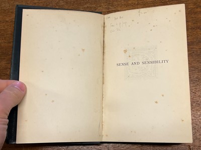 Lot 408 - Austen (Jane). Sense and Sensibility, London: George Allen, 1899