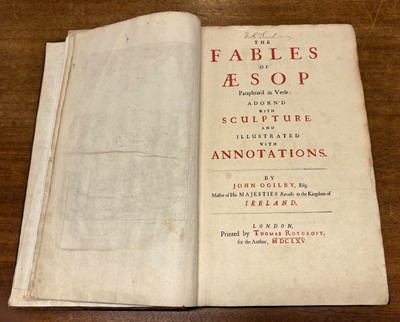 Lot 289 - Aesop. The Fables of Aesop, 1665