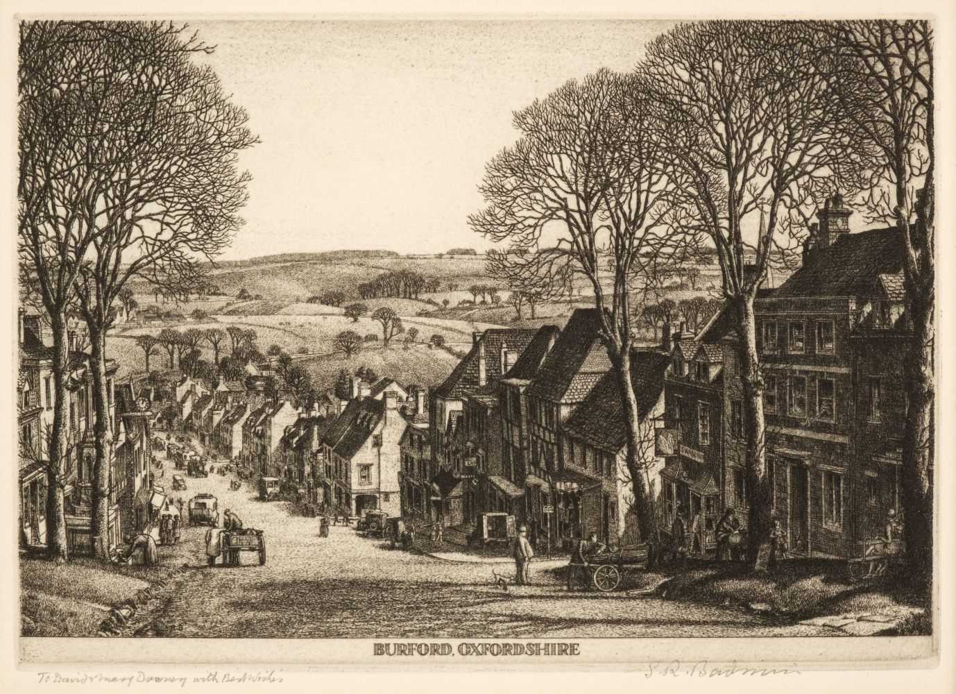 Lot 356 - Badmin (Stanley Roy, 1906-1989). Burford, Oxfordshire, 1931, etching